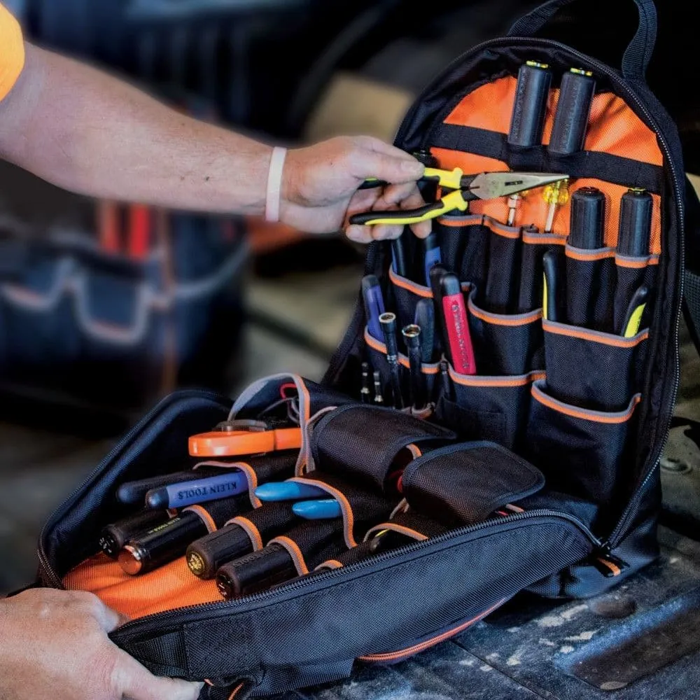 Klein A-55475 445mm (17.5") 35 Pocket Black Tradesman Pro Tool Backpack Bag