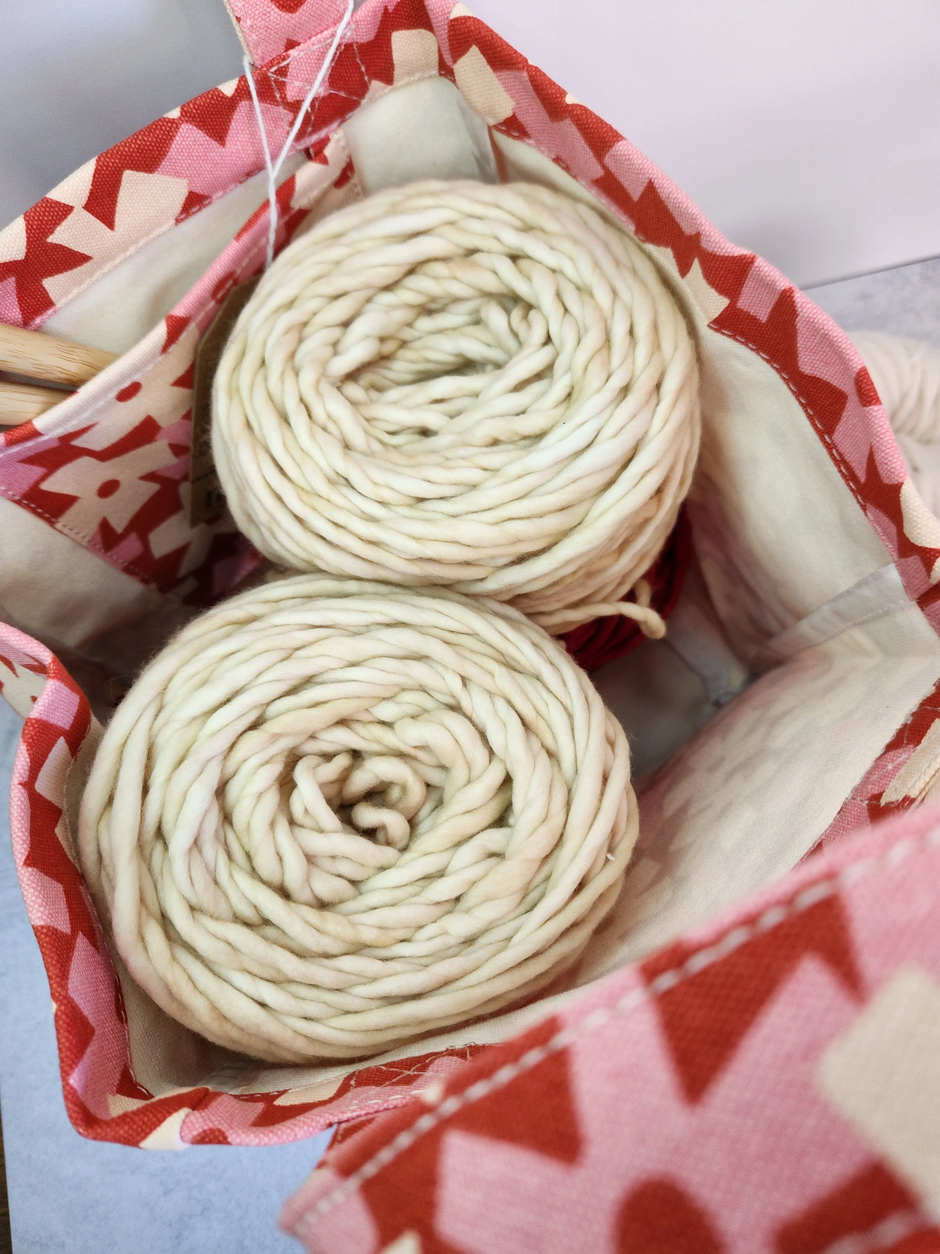 Knitting Project Bag, Lunch Tote, Solvang