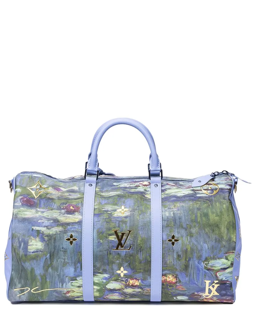Louis Vuitton Limited Edition Lavender Masters Collection Monet Printed Coated