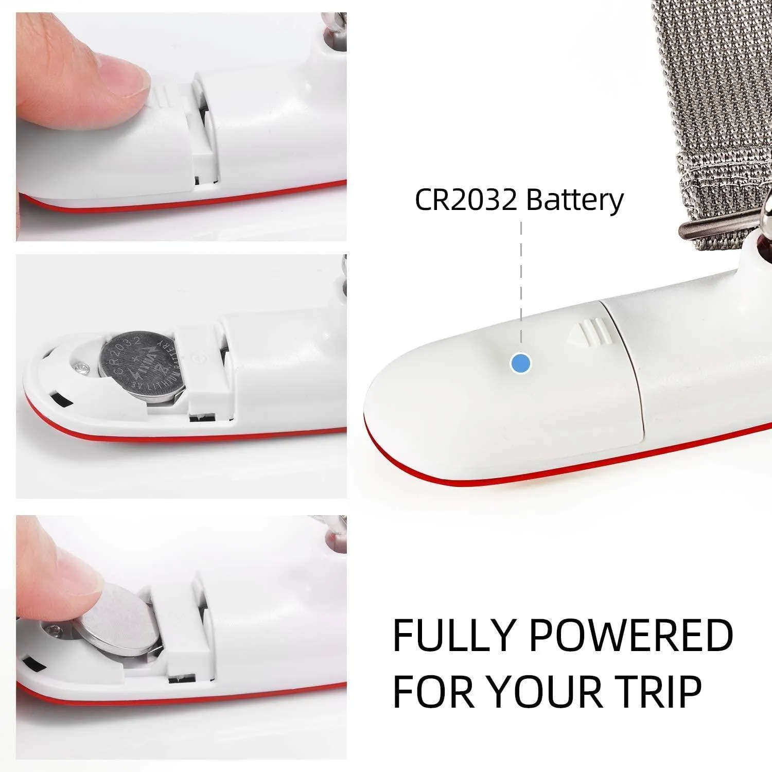 Luggage Scale Portable Digital Weight Scale for Travel Suitcase Weigher with Tare Function 110 Lb/ 50Kg Capacity Red