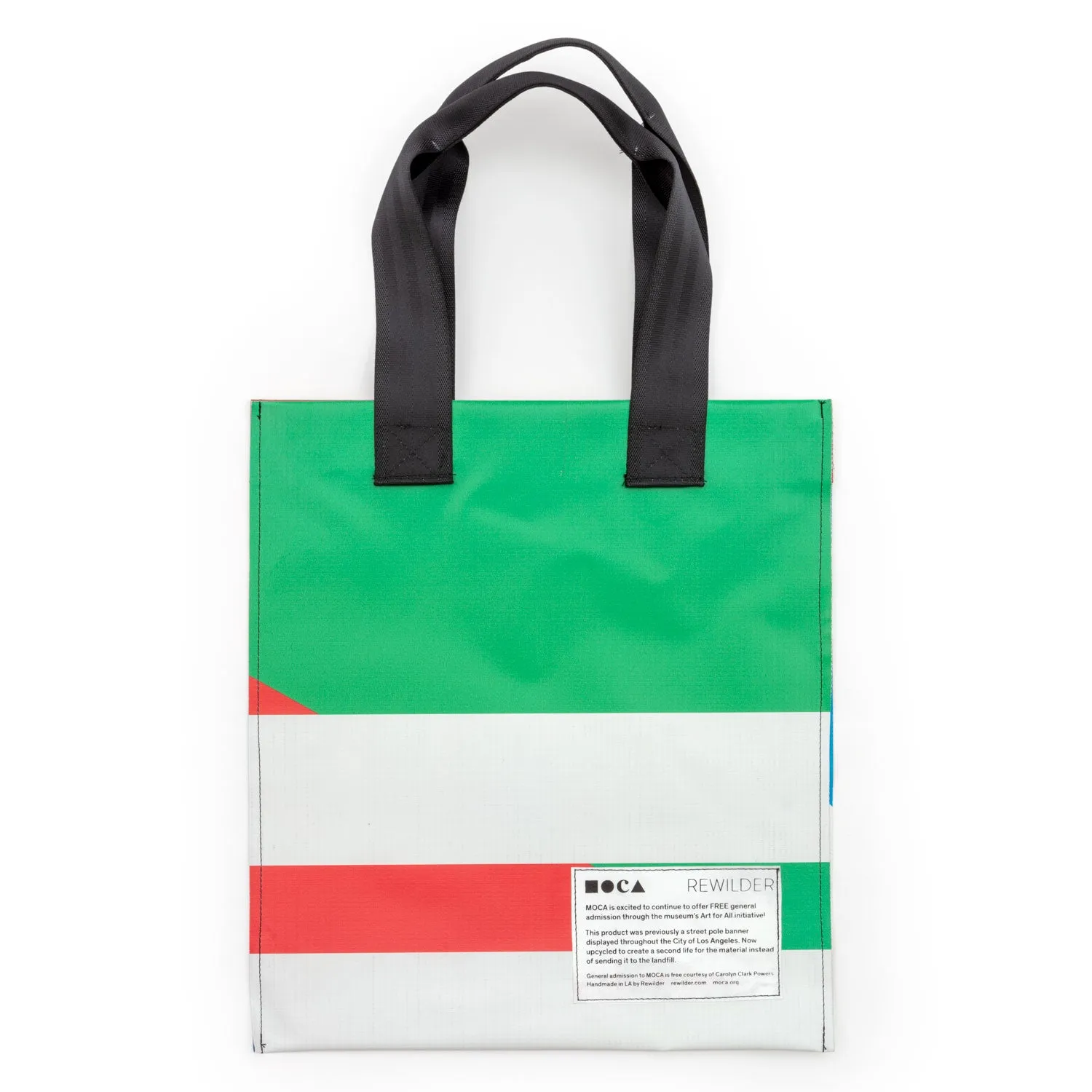 MOCA x Rewilder: Art For All Upcycled Library Tote