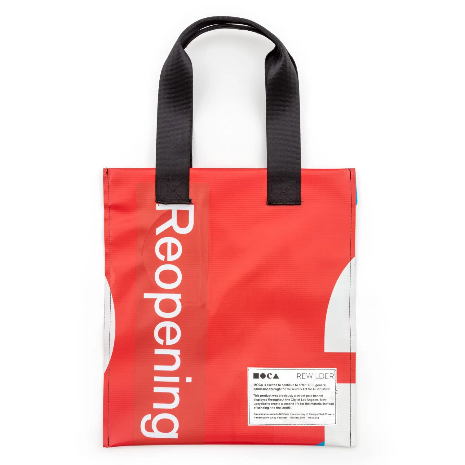 MOCA x Rewilder: Art For All Upcycled Library Tote