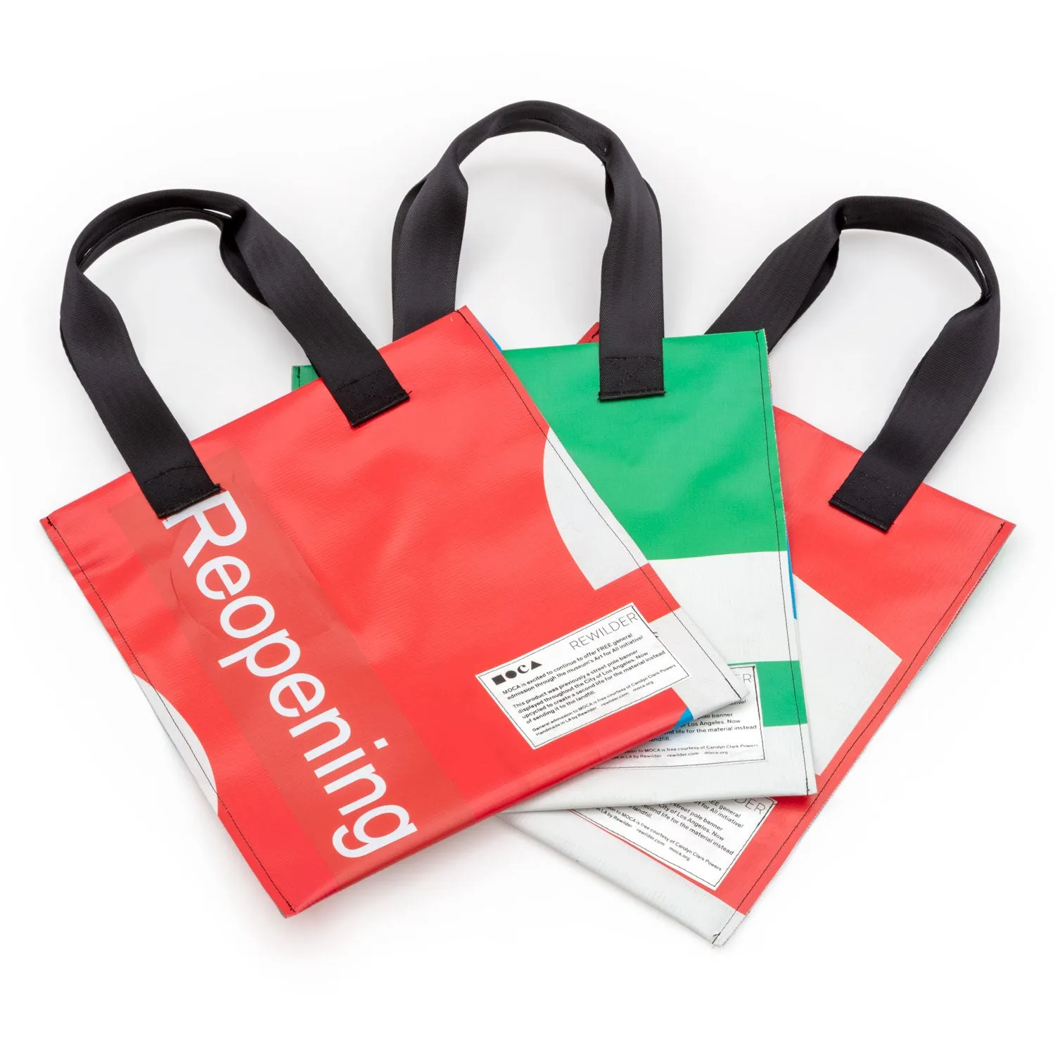 MOCA x Rewilder: Art For All Upcycled Library Tote