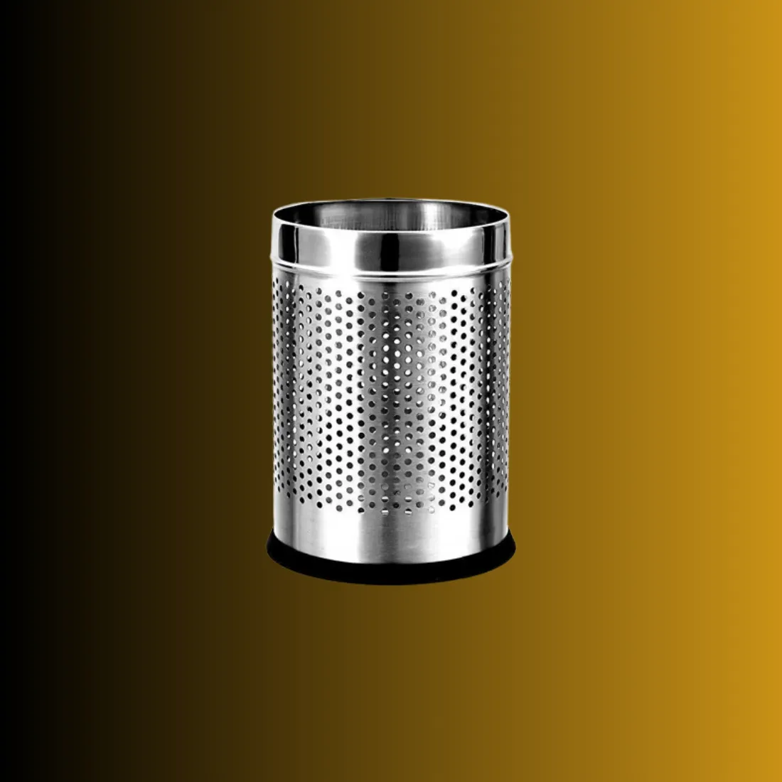 OPR Stainless Steel Dustbin Open Perforated Dustbin Without Lid