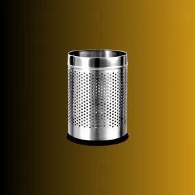 OPR Stainless Steel Dustbin Open Perforated Dustbin Without Lid