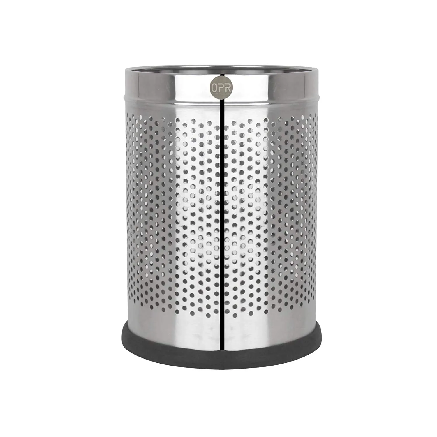 OPR Stainless Steel Dustbin Perforated Dustbin with Easy Grip (Pack Of Two- 5 & 11 Liter)