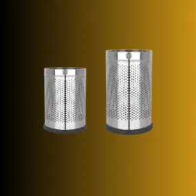 OPR Stainless Steel Dustbin Perforated Dustbin with Easy Grip (Pack Of Two- 5 & 11 Liter)
