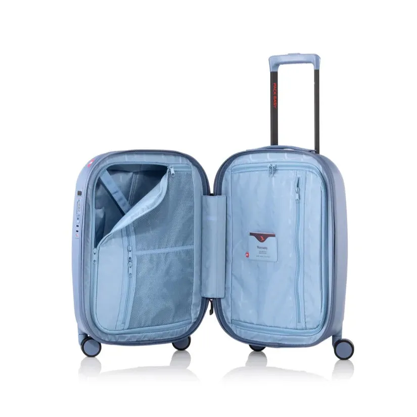 Pack Easy - (Size S) 47L Gen-T Cabin Trolley Shell Suitcase with TSA combination lock / USB port (8934MA) - Marine