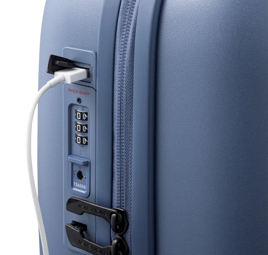 Pack Easy - (Size S) 47L Gen-T Cabin Trolley Shell Suitcase with TSA combination lock / USB port (8934MA) - Marine