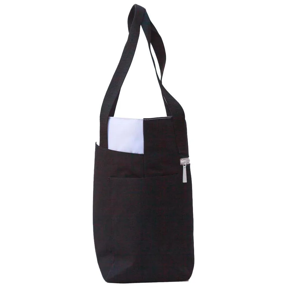 Paddle/Racquet Tote Black and Sea Salt