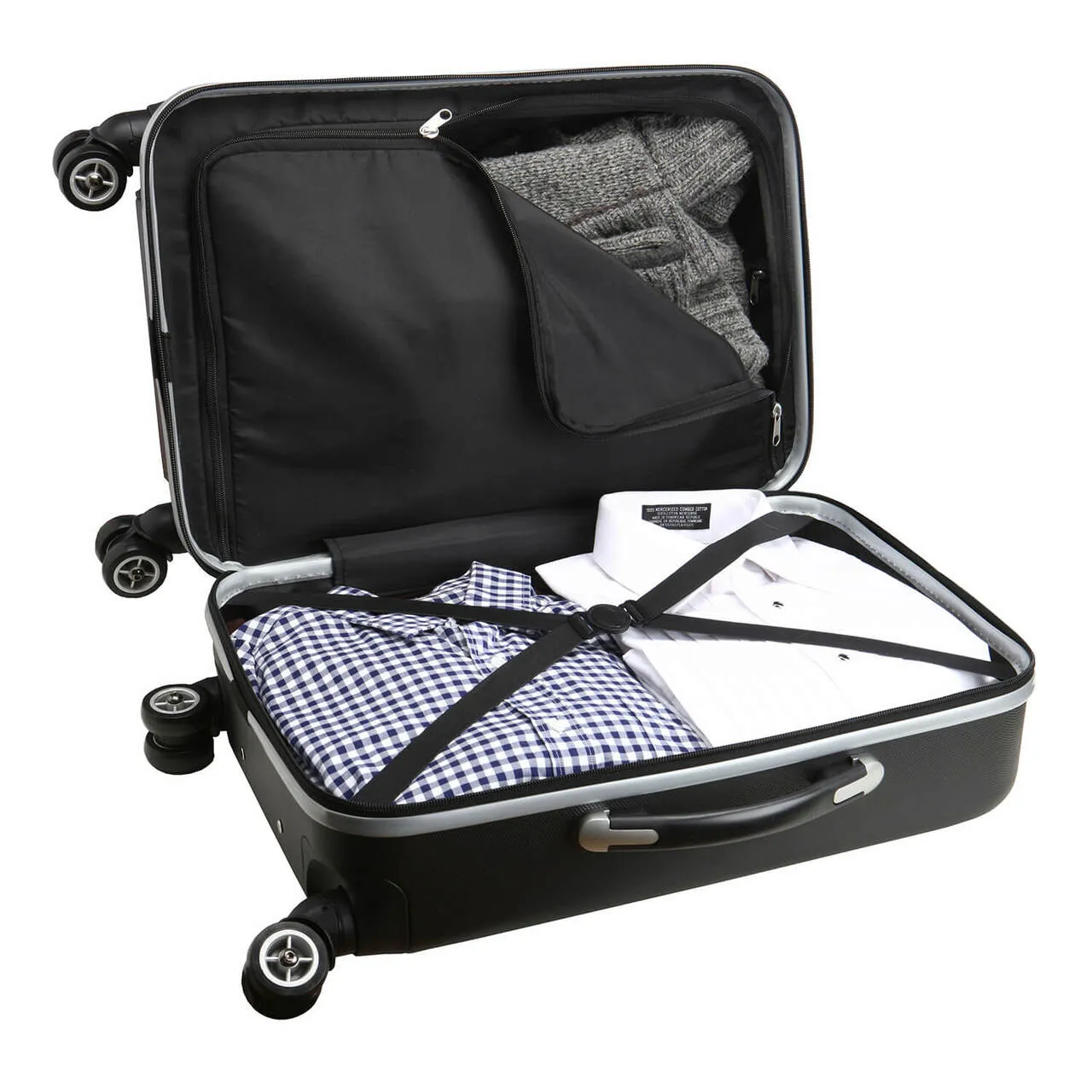 Pepperdine University Waves Deluxe 2-Piece Backpack and Carry on Set in Black
