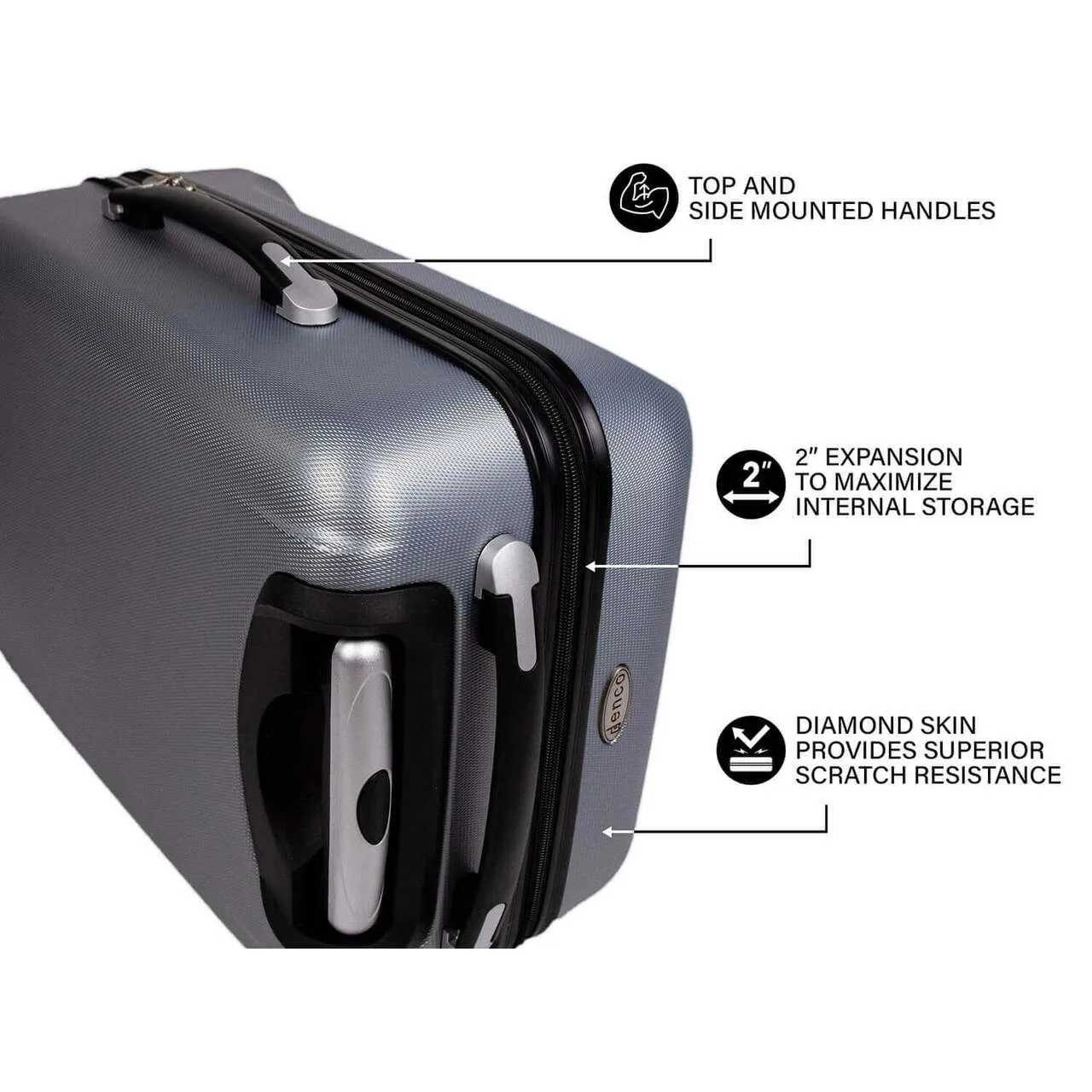 Pepperdine University Waves Deluxe 2-Piece Backpack and Carry on Set in Black