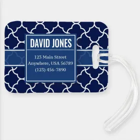 Personalized 123 Main Street Luggage Tag