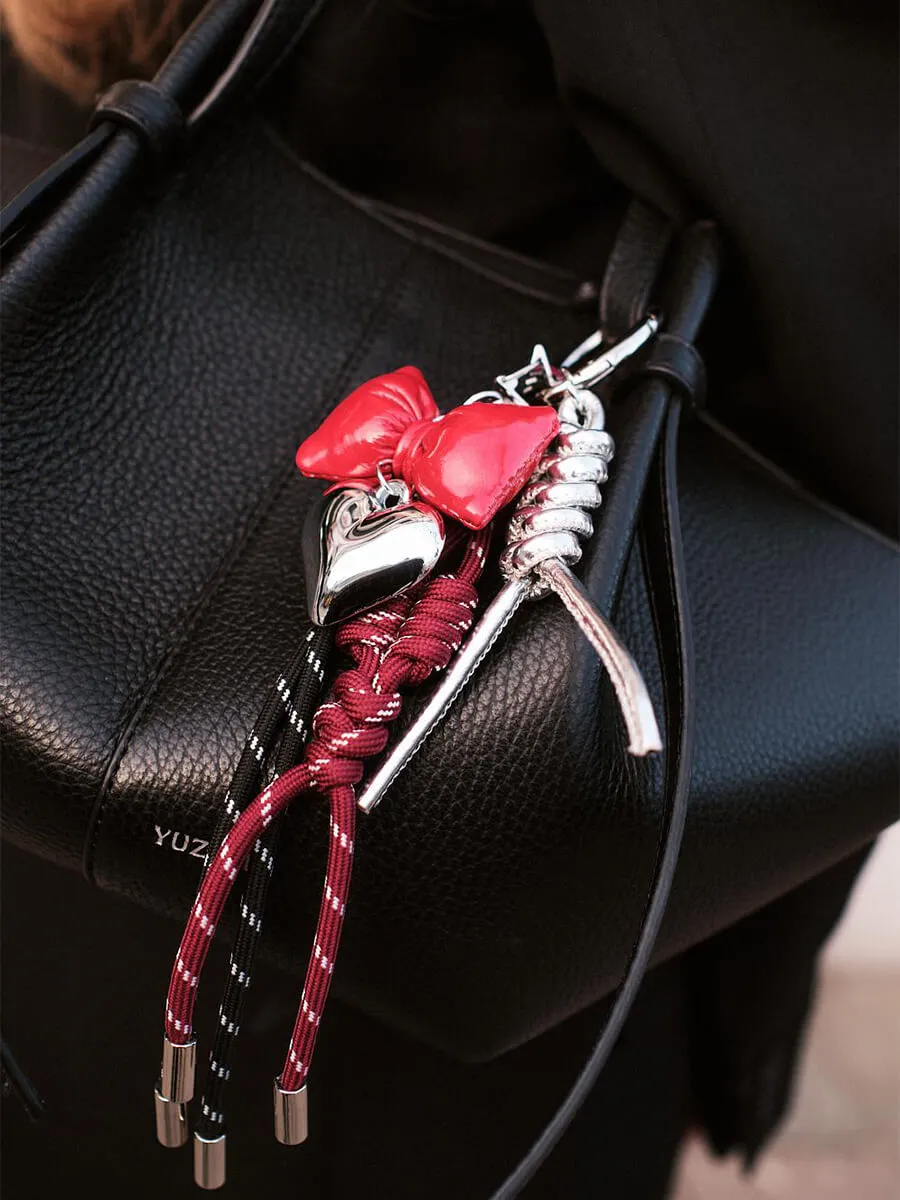 Red Mix Bag Charm