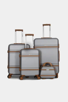 Silver Embellished Trolley Set (4 Piece)