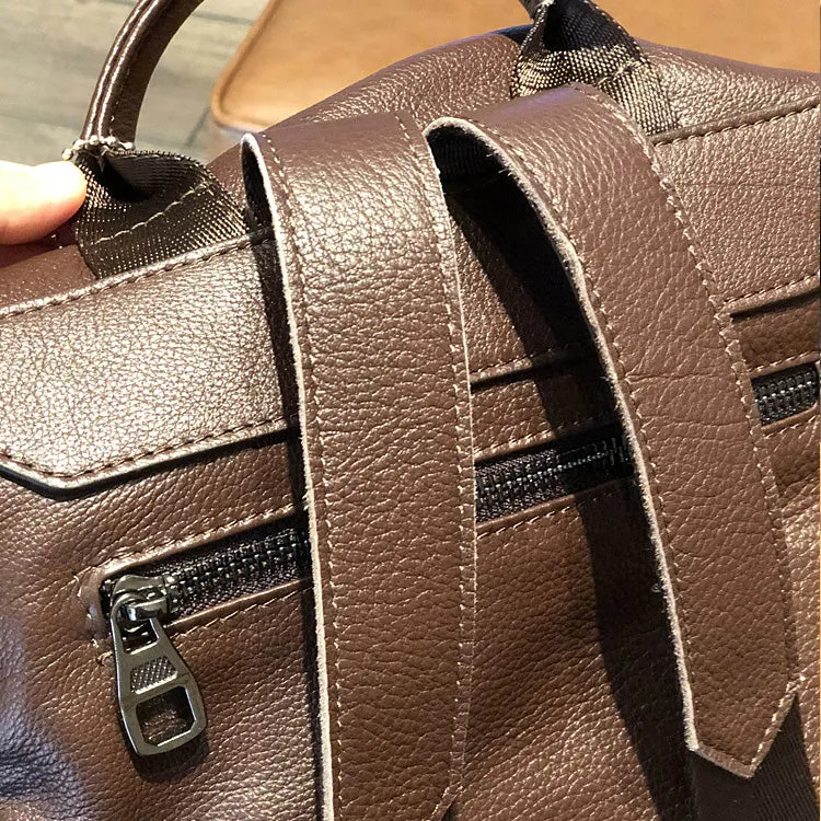 Stylish Ladies Rucksack leather Small Backpack Purse For Women