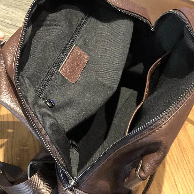 Stylish Ladies Rucksack leather Small Backpack Purse For Women