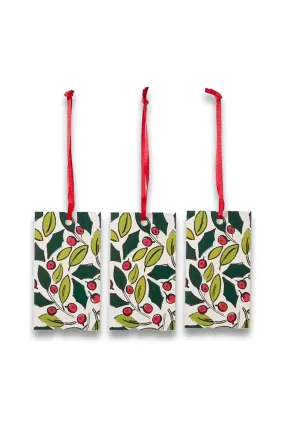 Sugar & Spice Holly Luggage Gift Tags, Pack of 12