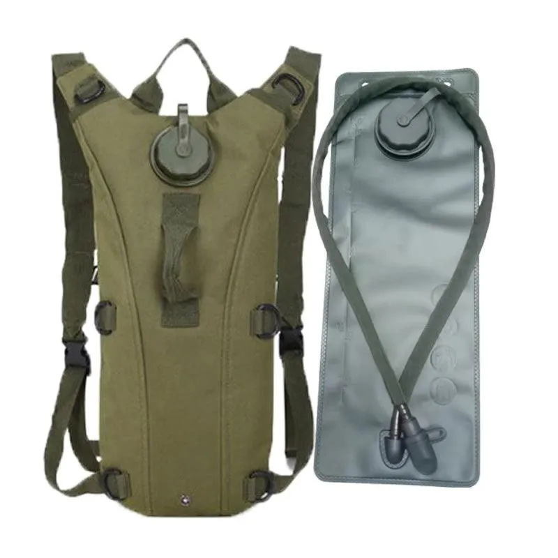Tactical 3L Hydration Water Bag Pack CF-50 GREEN
