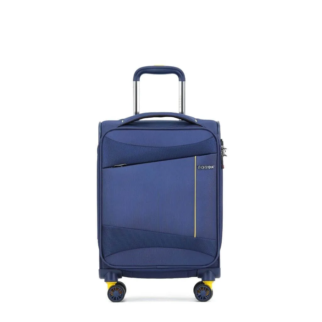 Tosca Max Lite 3.0 Softsided 3 Piece Suitcase Set - Navy