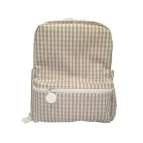 TRVL BACKPACKER - GINGHAM KHAKI