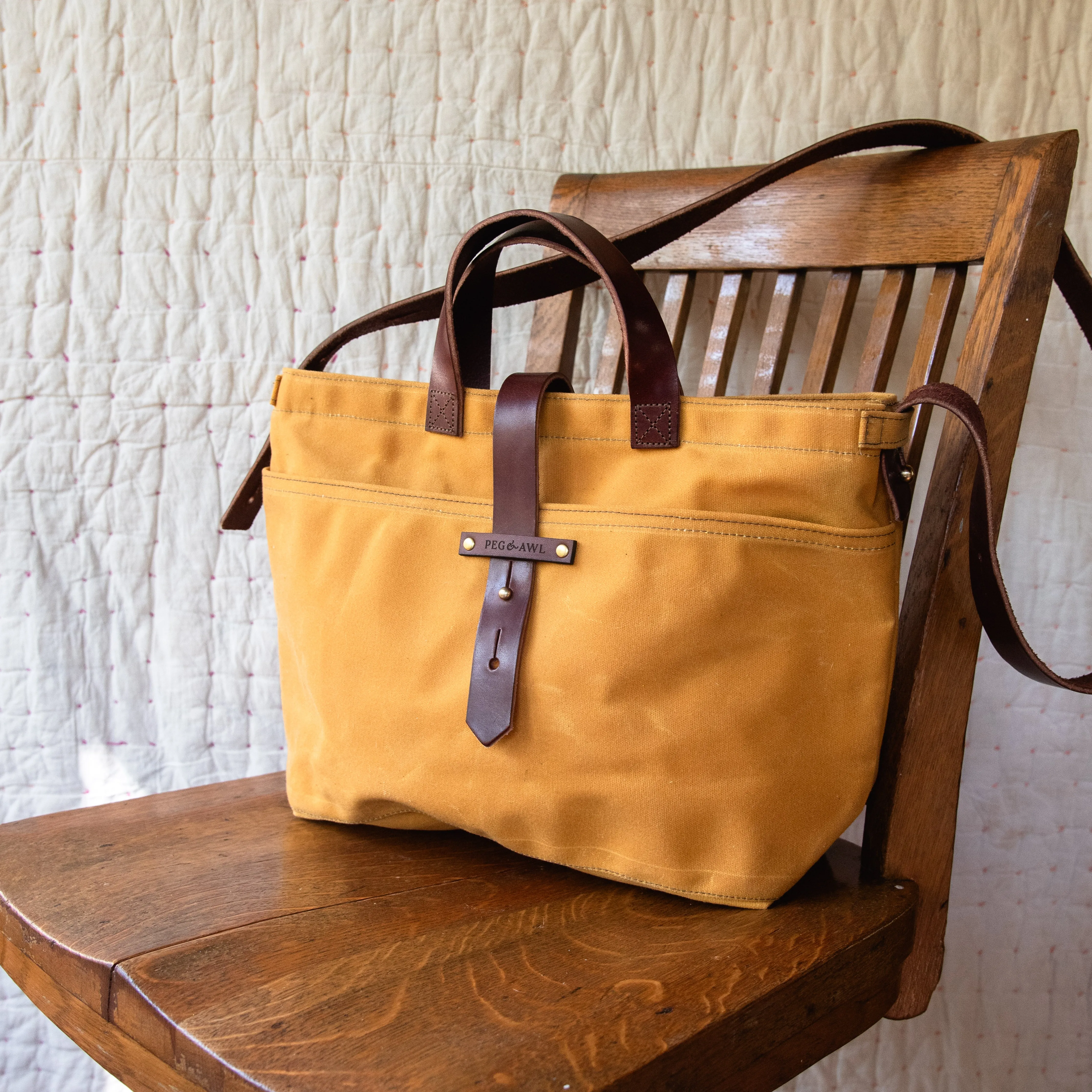 Waxed Canvas Tote