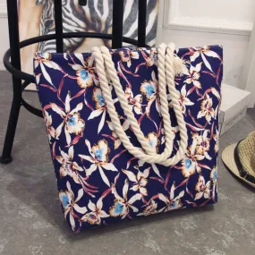 Women's Large Capacity Coloured Canvas Tote Bag