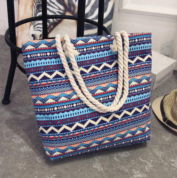 Women's Large Capacity Coloured Canvas Tote Bag