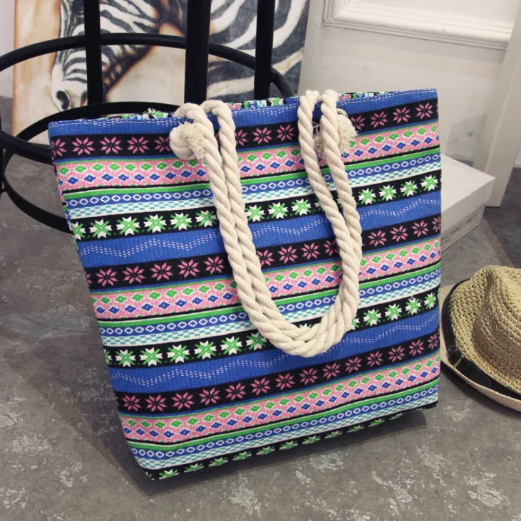 Women's Large Capacity Coloured Canvas Tote Bag