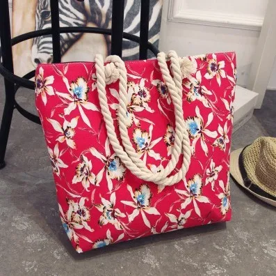 Women's Large Capacity Coloured Canvas Tote Bag